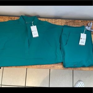 Hunter Green Figs Scrub set